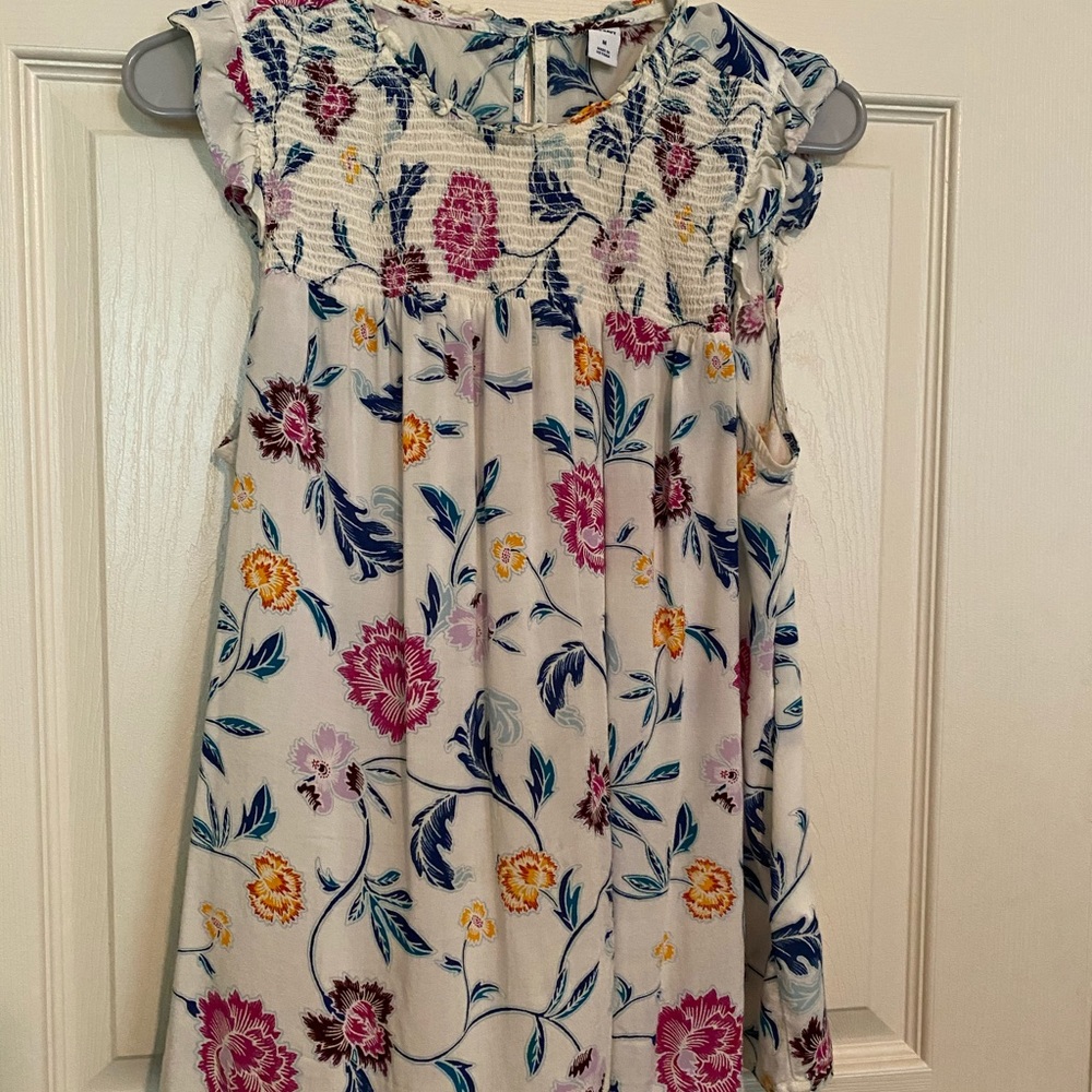 Floral short sleeve blouse